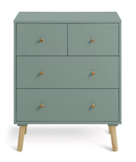 Otto 4 Drawer Chest Sage Green Storage Organiser Bedroom Furniture