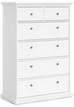 Tvilum Paris 6 Drawer Chest - White (B Grade)