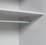 Holsted Mirror 200cm Sliding Wardrobe -Grey Gloss | High Shine Finish