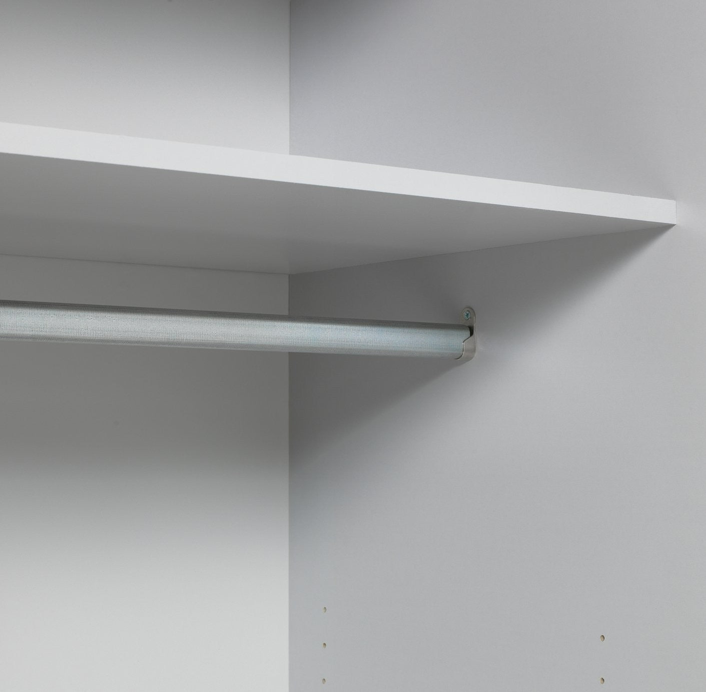 Holsted Mirror 200cm Sliding Wardrobe -Grey Gloss | High Shine Finish