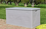 Toomax 420L Wood Effect Cushion Storage Box - Grey