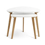 Habitat Cato Nest of 2 Tables - White ( B Grade )