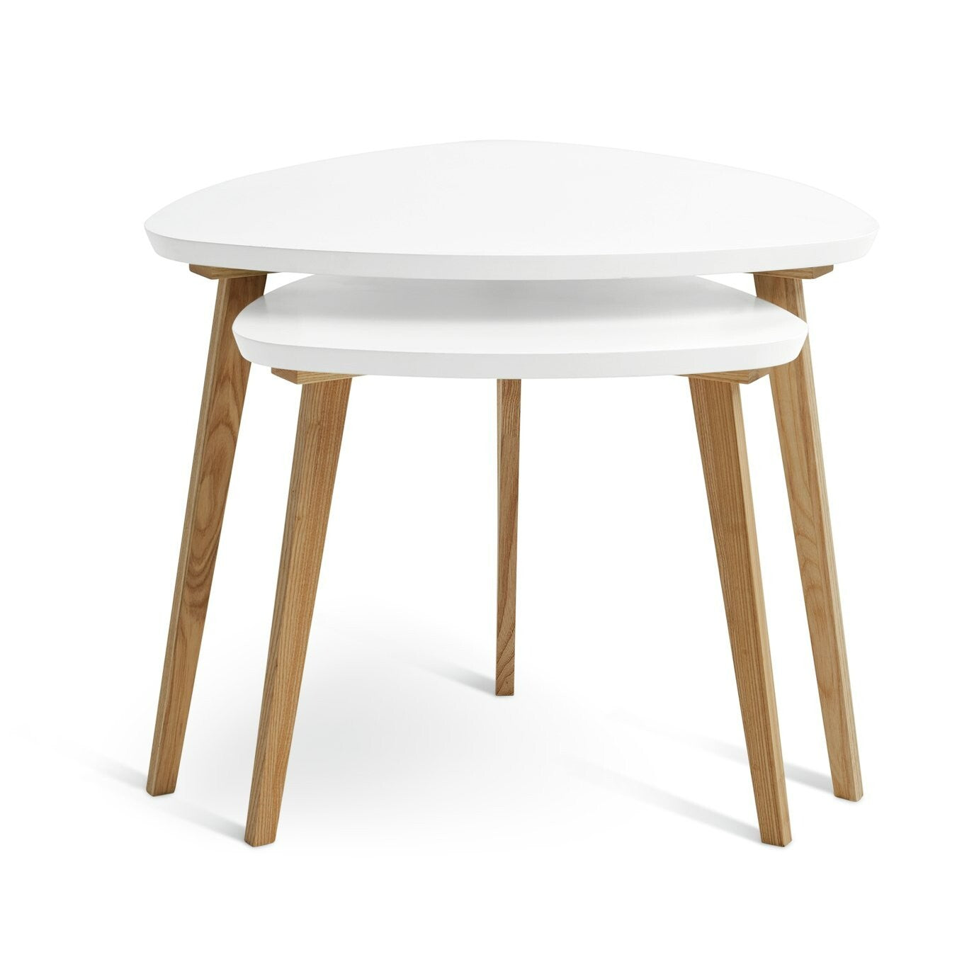 Habitat Cato Nest of 2 Tables - White ( B Grade )