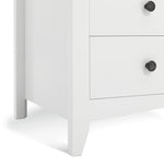 Minato 2 Door 2 Drawer Wardrobe - White | compact white wardrobe