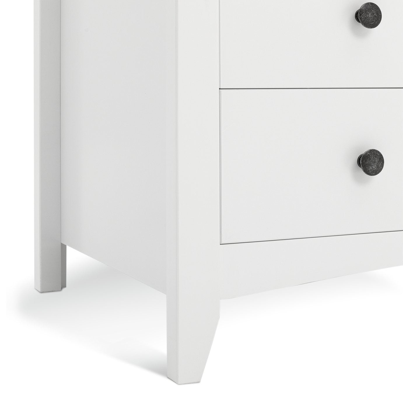 Minato 2 Door 2 Drawer Wardrobe - White | compact white wardrobe