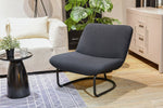 Oskar Fabric Accent Chair - Grey | Modern accent chair