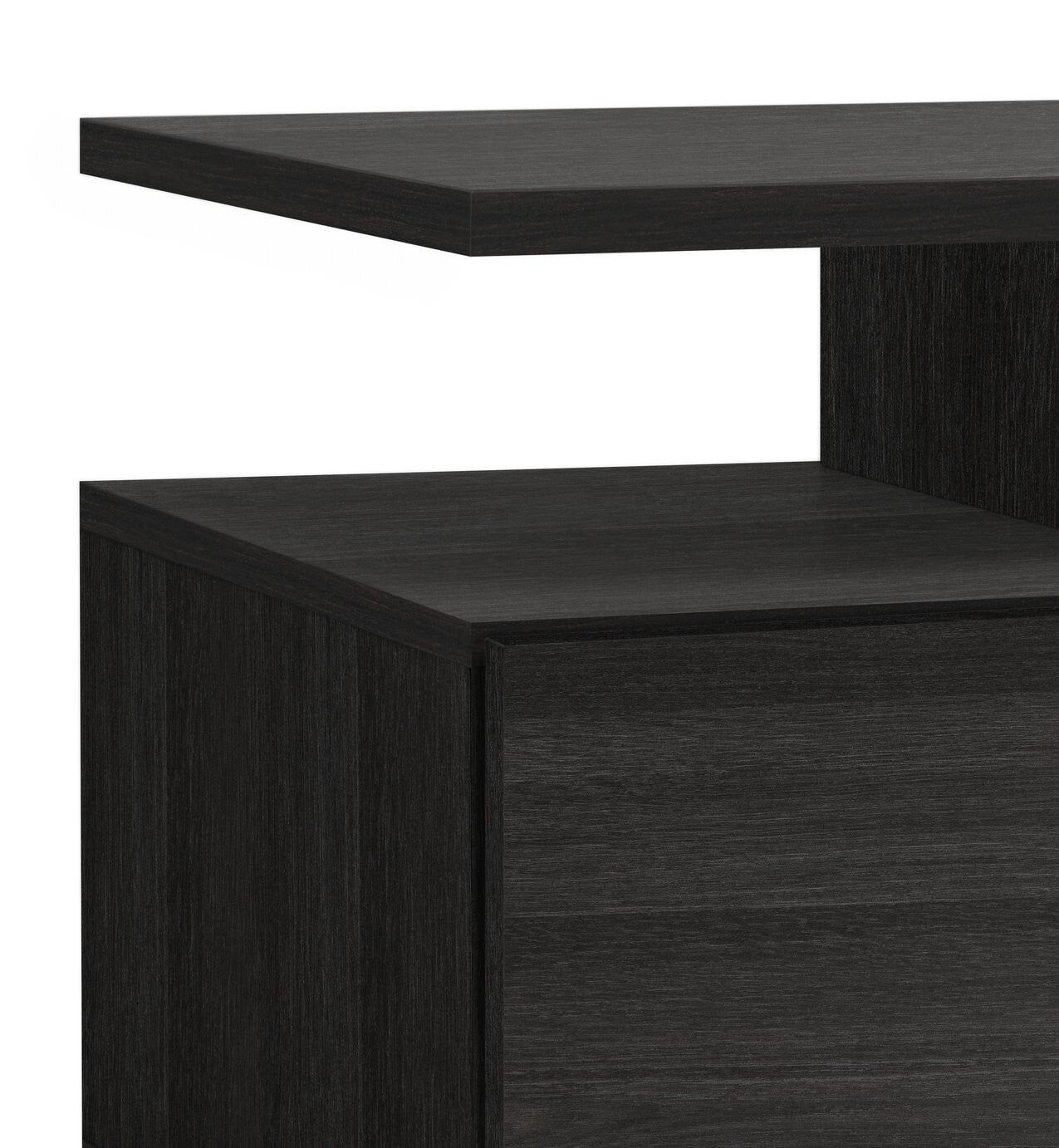 Habitat Floating Top TV Unit - Black & Brown ( B Grade 40998 - 40999 )