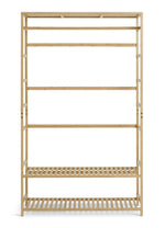Cullen Double Bamboo Open Wardrobe - Oak