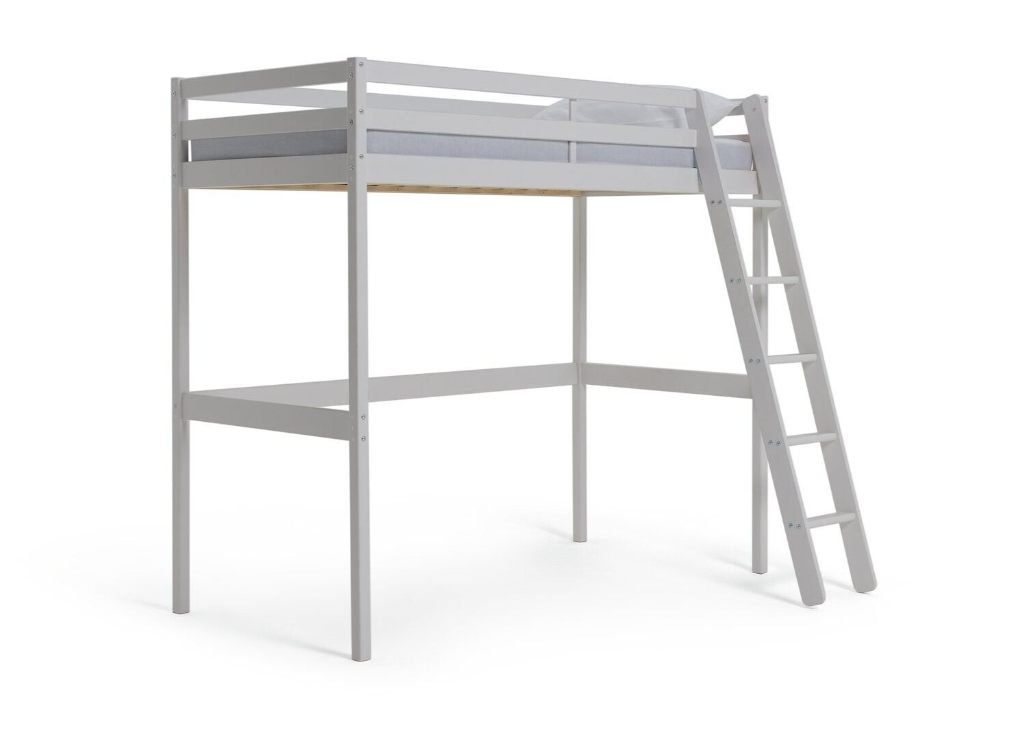Kaycie High Sleeper Bed Single Bed Frame - White