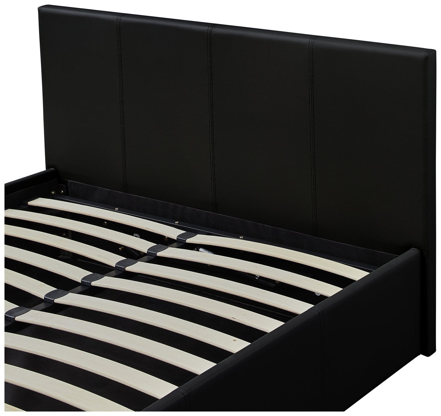 Lavendon Small Double Side Open Ottoman Bed-Black ( B Grade 52751 - 52752 )