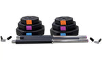 Opti Vinyl Barbell Set 20kg | Strength Training Weights Home Gym Equipment