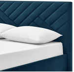 Luca Double End Lift Ottoman Bed - Navy