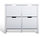 Habitat Compton 4 Shelf Shoe Storage Cabinet - White | Space Saving Entryway