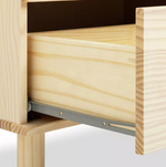 Akio 2 Door 2 Drawer Wardrobe Pine | Bedroom Storage Furniture Wardrobe