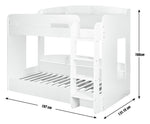 Ultimate Bunk Bed Frame - White | Multi Level Bedroom Setup