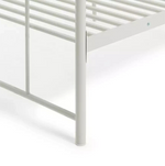 Hearts Single Metal Bed Frame - White ( B Grade 21231 )