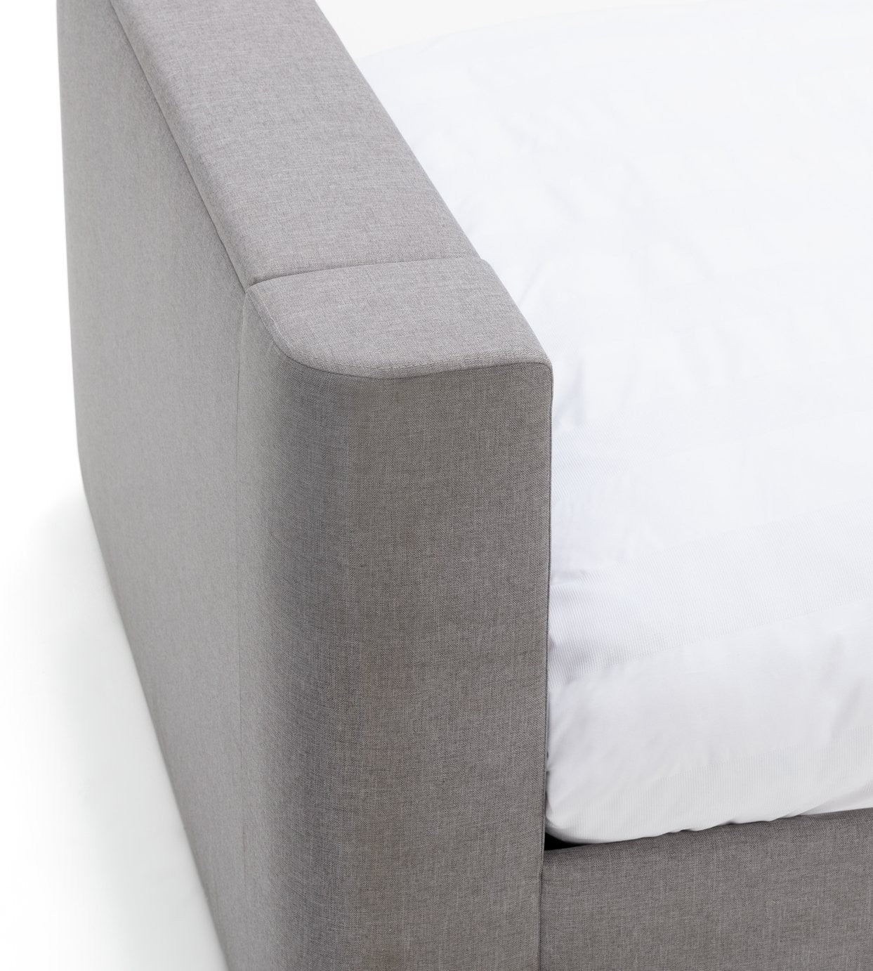 Home Jakob Kingsize TV Ottoman Bed Frame - Grey | High End Bedroom Comfort