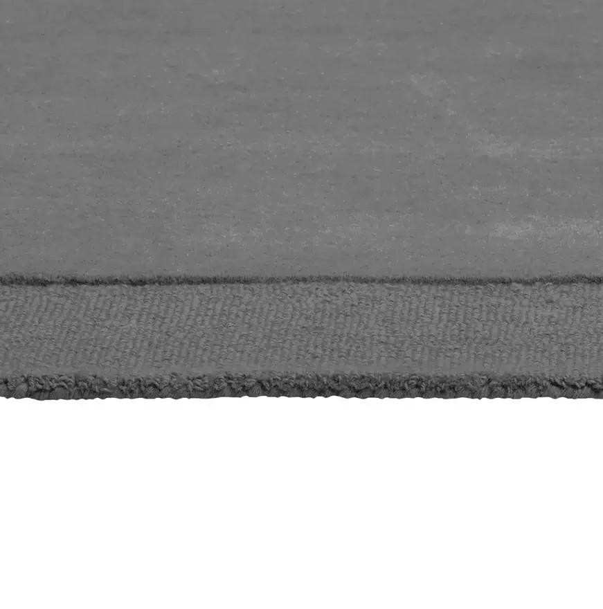 Simple Border Grey Wool Rug 160x230cm Modern Living Room Bedroom Area Rug
