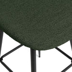 Etta Pair of Fabric Bar Stools - Green | Counter Stools Pair