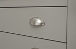 Lancaster 2 Door 1 Drawer Shoe Cabinet - Grey