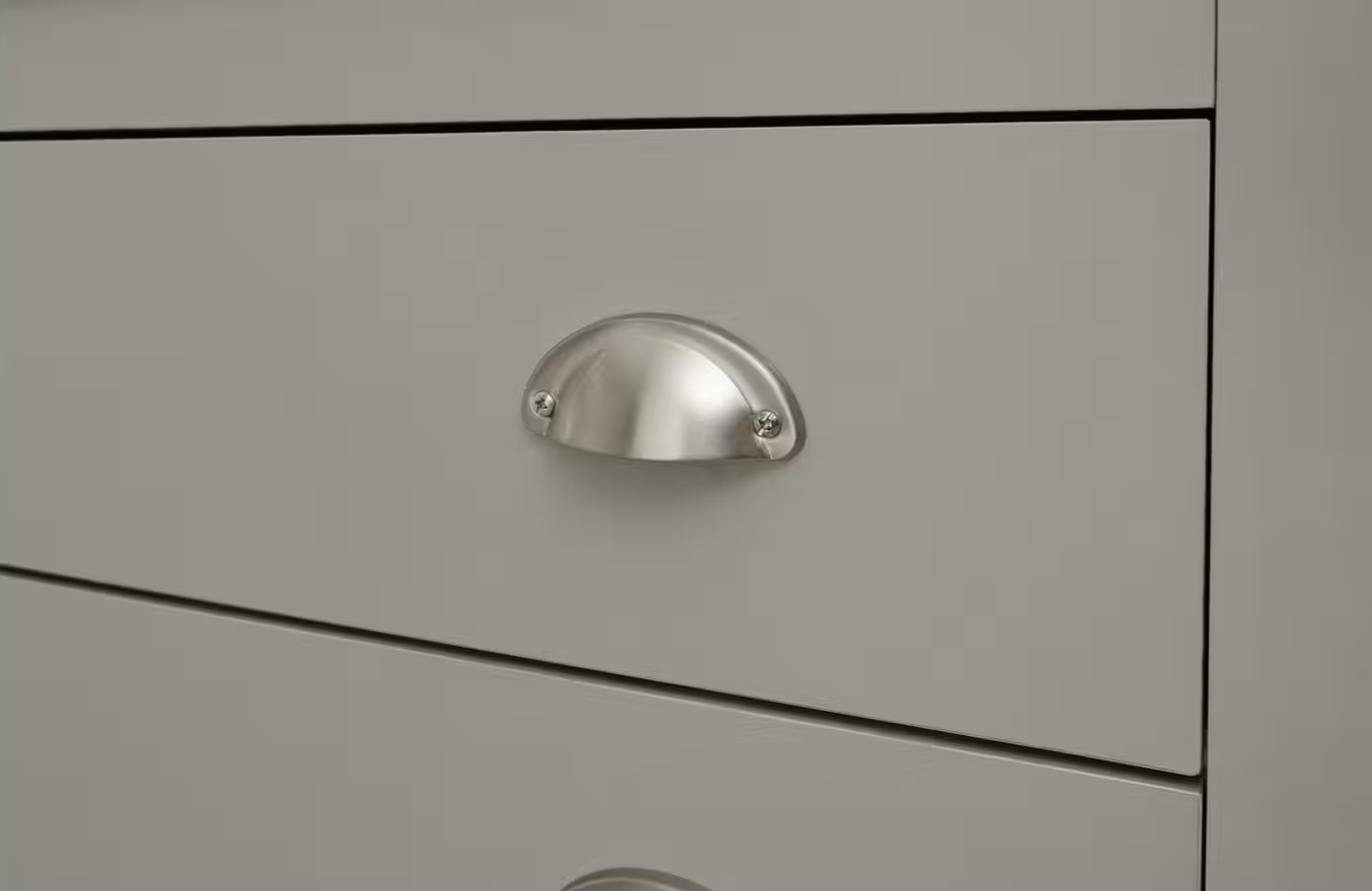 Lancaster 2 Door 1 Drawer Shoe Cabinet - Grey