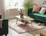 Habitat Luxury Plain Shaggy Rug - 160x230cm - Blush Pink