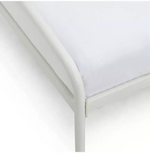 Jubilee Double Metal Bed Frame - Off White