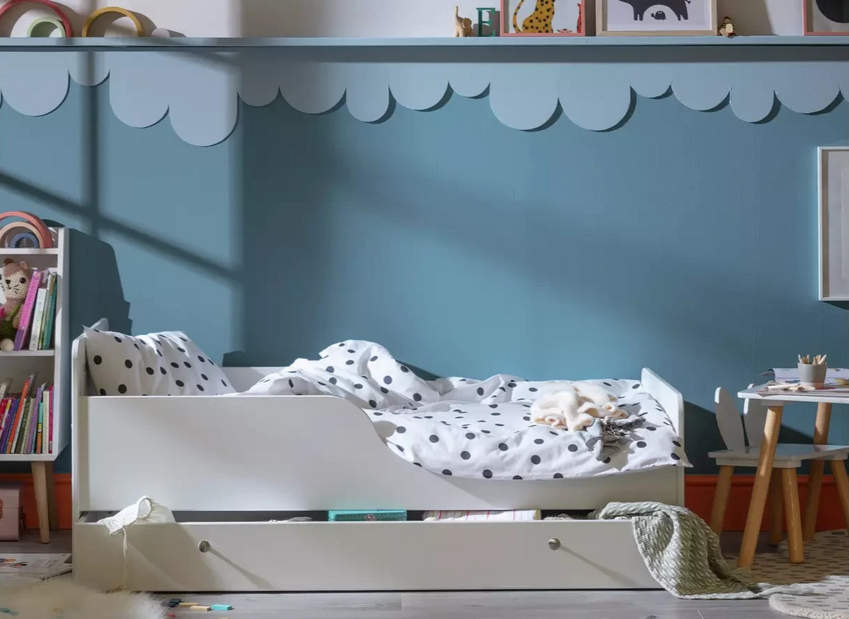 Brooklyn Toddler Bed With Drawer White | Kids Children's Bedroom Bed Frame