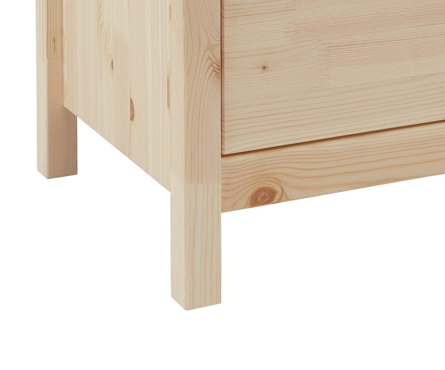 Scandinavia Kids 4 Drawer Chest - Pine | Wooden Storage, Bedroom Unit, Natural