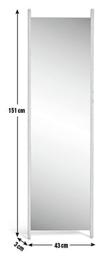Habitat Rectangular Full Length Wooden Mirror Ash - 151x43cm
