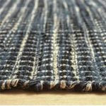 Leonardo Flatweave Wool Rug - Navy Blue - 170x240cm | Modern Living Room Rug