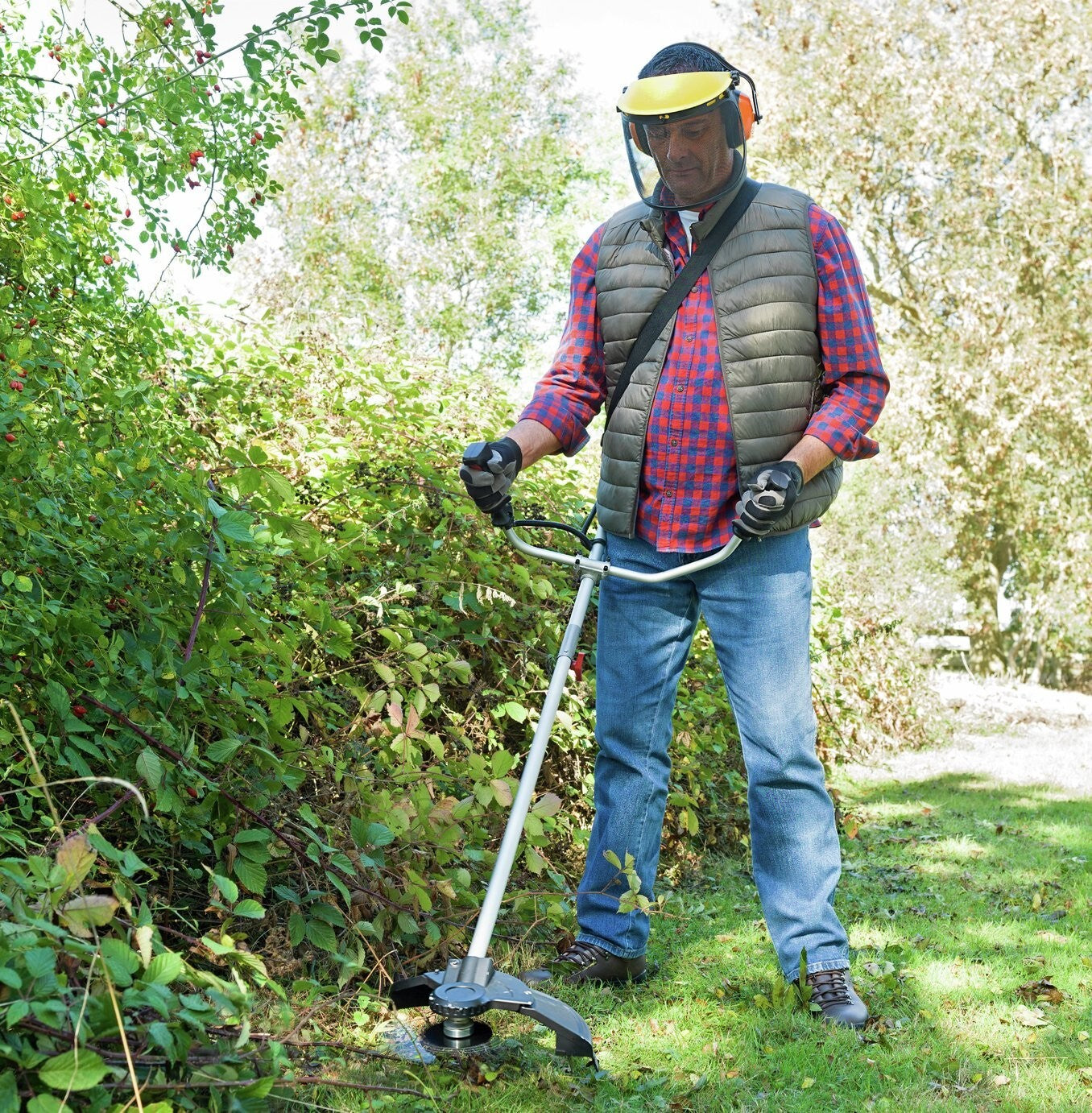 Spear and Jackson 23cm Cordless Grass Trimmer Garden Power Tool - 36V