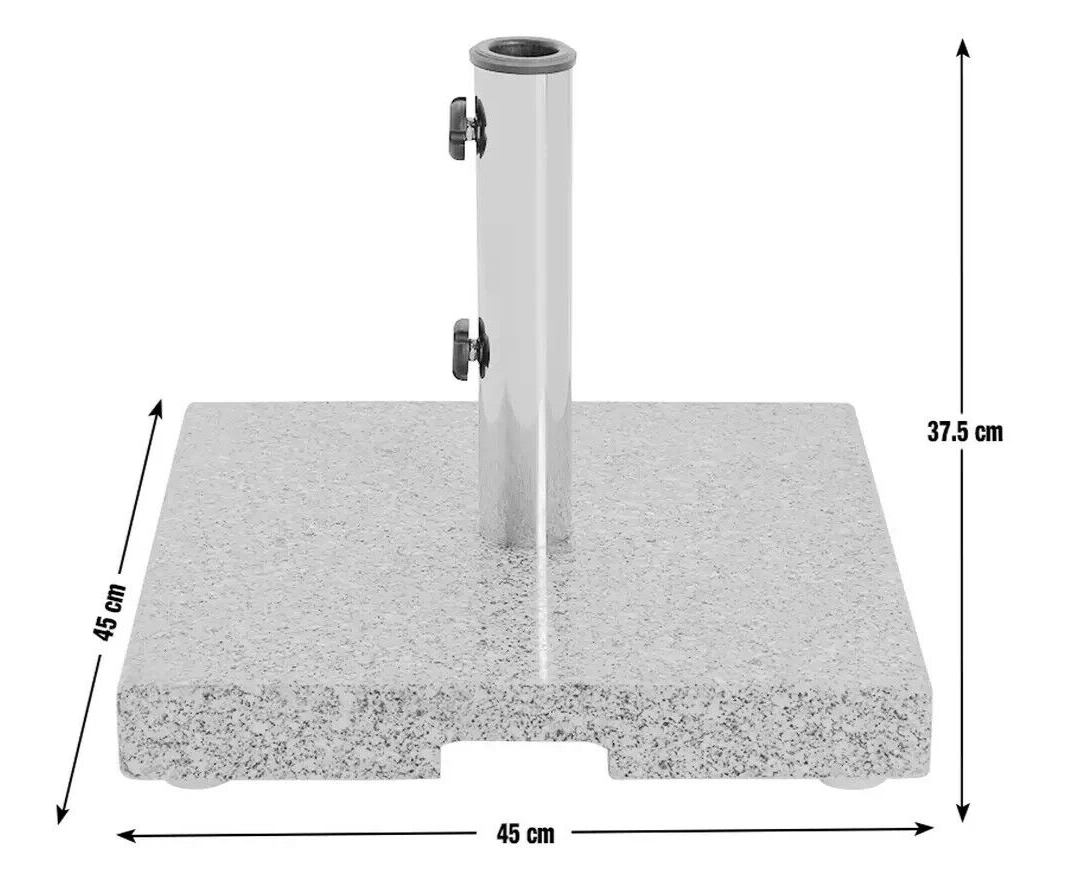 Granite Parasol Base - Grey