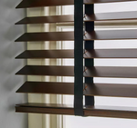 Wooden Brown 50mm Slat Venetian Blind 90cm | Window Privacy Blind Home