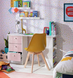 Kids Malibu 3 Drawers Desk - Pink & White