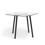 Elsie Black Dining Table & 4 Charcoal Chairs | Ultra-modern Mealtime Setting