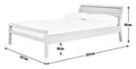 Radius Kingsize Wooden Bed Frame - Oak | Kingsize bed frame