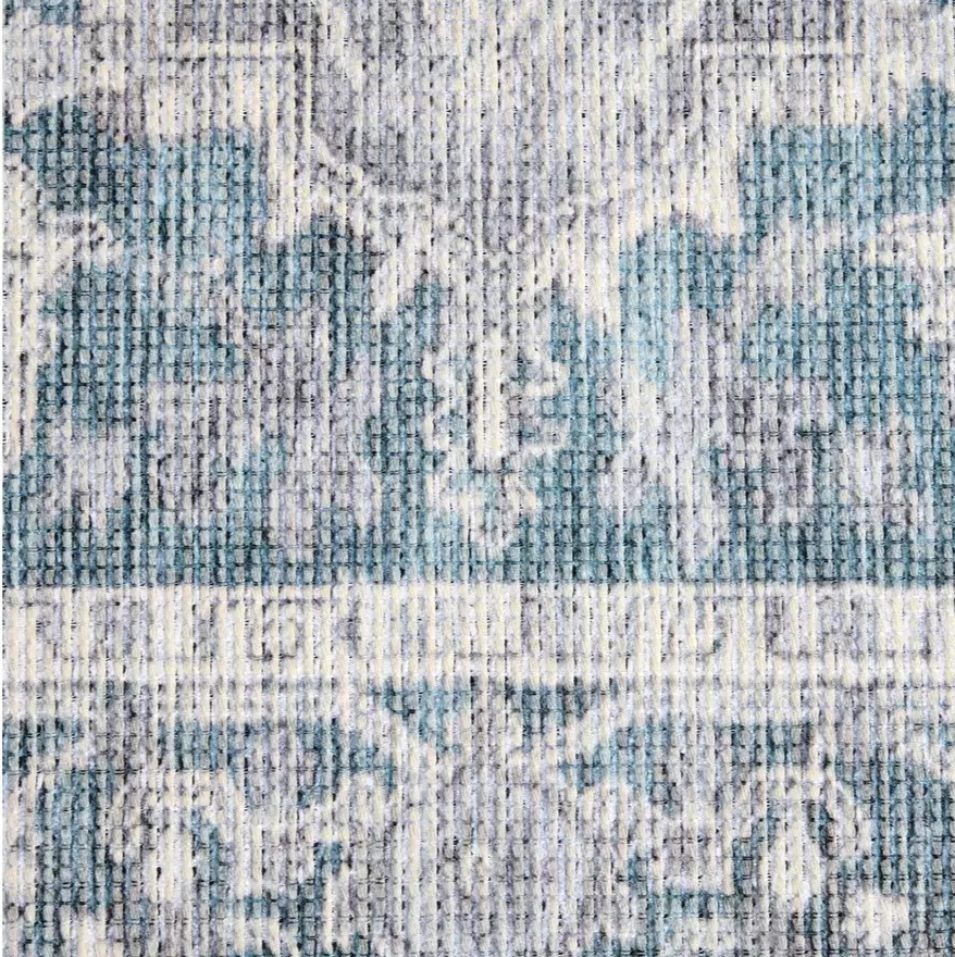 intage Effect Blue Rug 120x170cm | Modern Living Room Floor Rug Carpet