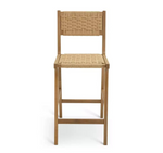 Habitat Faro Pair of Woven Oak Bar Stools - Natural