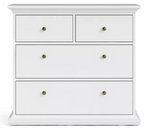 Tvilum Paris 4 Drawer Chest - White ( B Grade )