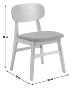 x Scion Esala Fabric Dining Chair - Walnut | Harmonious Blend Retro Aesthetics