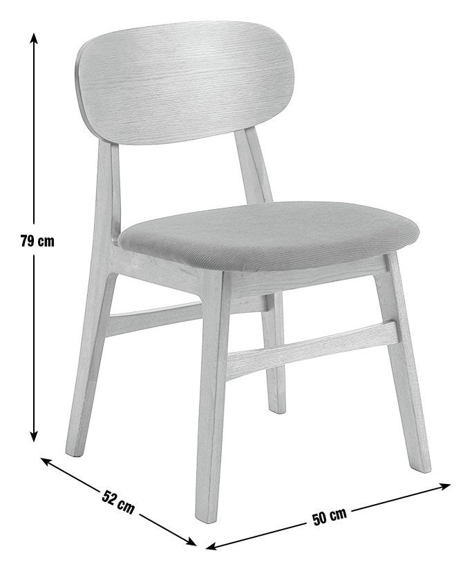 x Scion Esala Fabric Dining Chair - Walnut | Harmonious Blend Retro Aesthetics