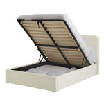 Chadwell Kingsize End Lift Ottoman Bed - Natural | Upholstered king bed