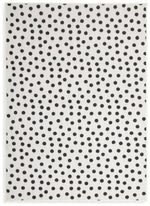 Multi Spot Black & White Cut Pile Rug - 230x160cm