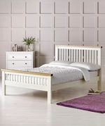 Home Aubrey Double Wooden Bed Frame - Two Tone (B Grade)