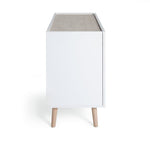 Habitat Skandi 2 Door 3 Drawer Sideboard - White Two Tone