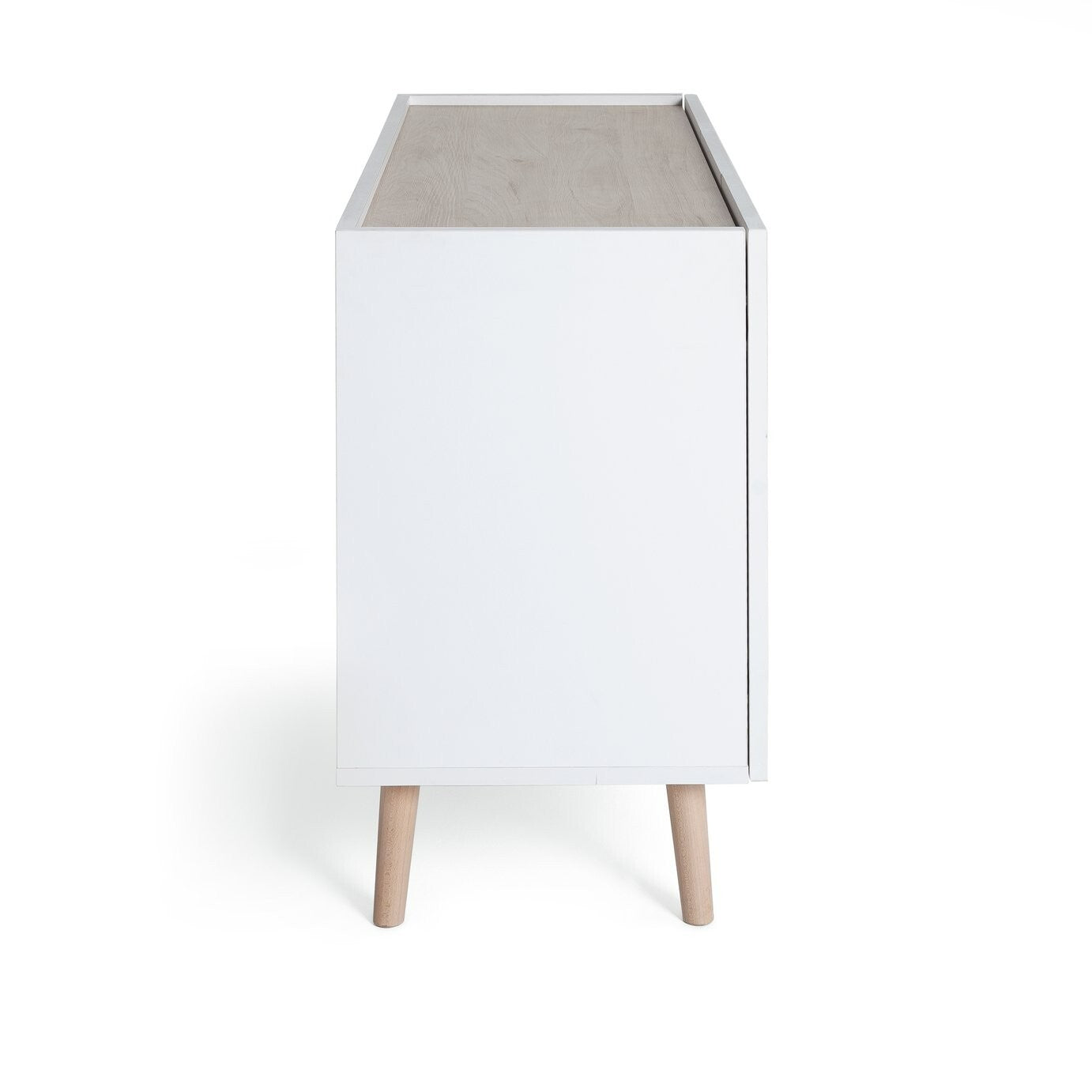 Habitat Skandi 2 Door 3 Drawer Sideboard - White Two Tone