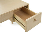 Moorlands 3 Drawer Dressing Table - Light Oak Veneer | Modern Vanity Station