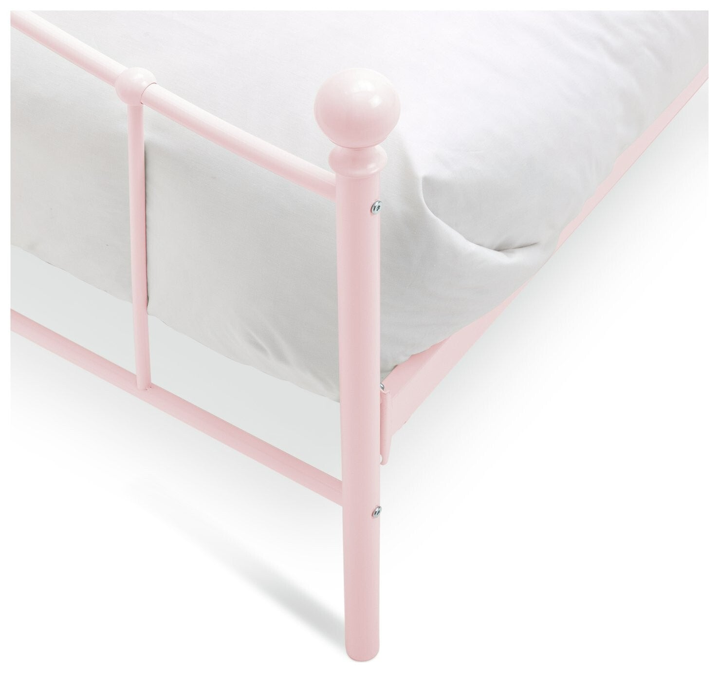 Home Fleur Double Metal Bed Frame - Pink