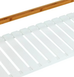 Belvoir Clothes Rail with Shelf - Bamboo & White